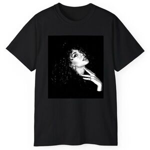Mariah Carey Black Graphic cotton T-Shirt